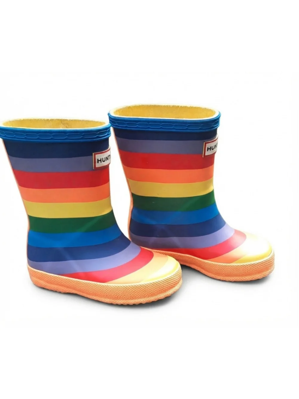 Hunter Kids Infant First Rainbow Print Wellington Boot | Multicoloured size 6C